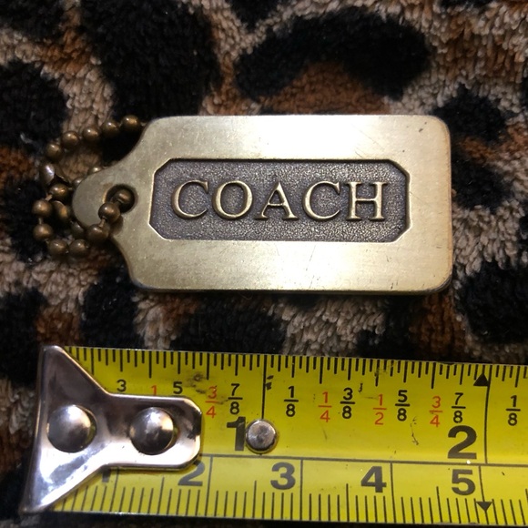 ❤️ Coach keychain metal bag tag fob key chain - Picture 6 of 6